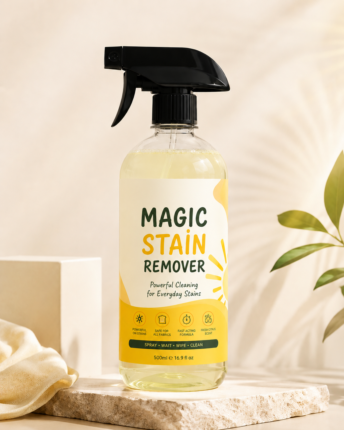 Magic Stain Remover Spray – Multi-Purpose Fabric & Clothes Stain Cleaner | Free Delivery