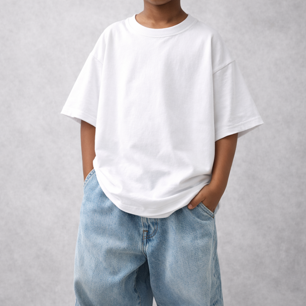 White Oversized T-Shirt For Women & Men Bundle (Pack of 3) - Free Delivery & 1 Year Warranty