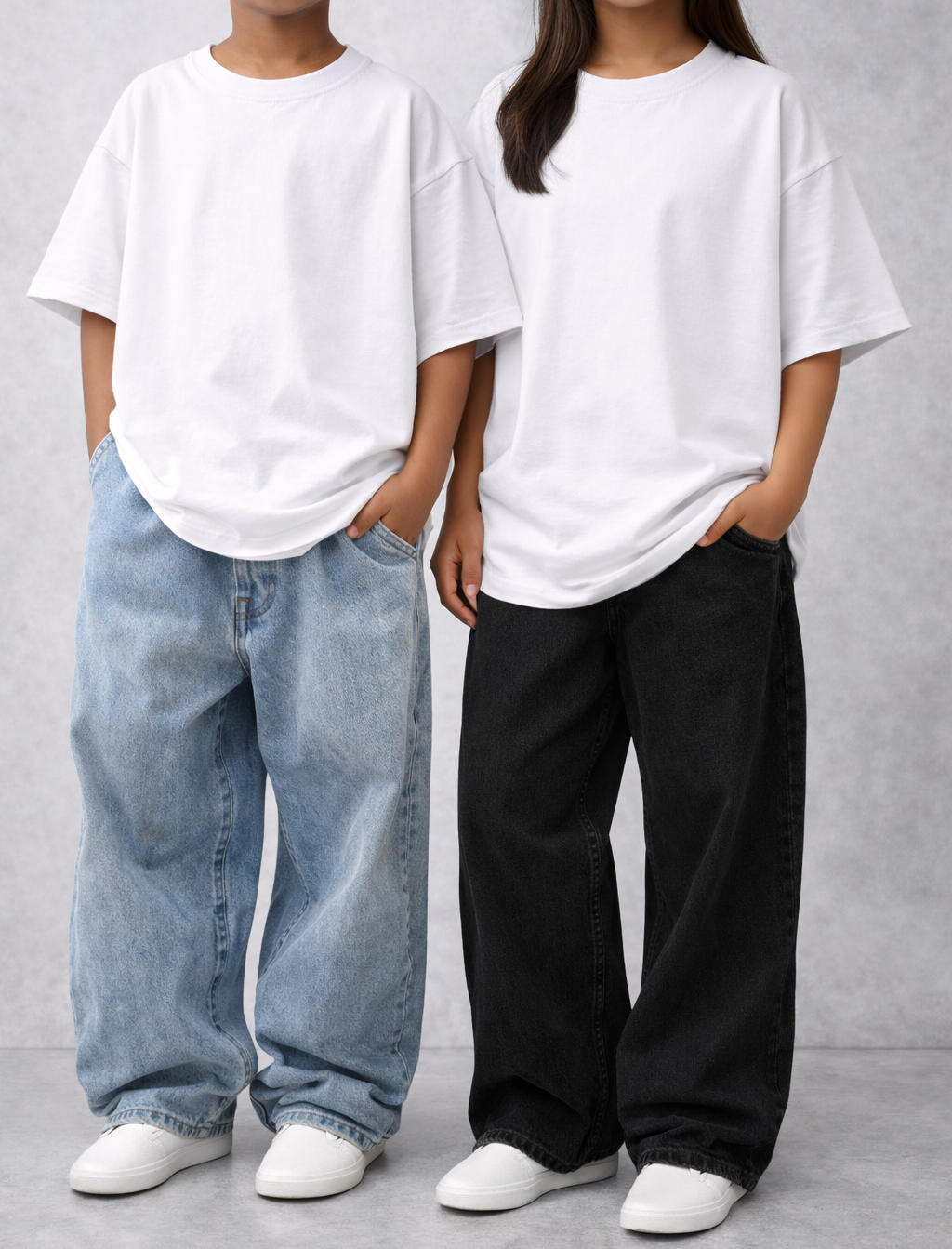 White Oversized T-Shirt For Women & Men Bundle (Pack of 3) - Free Delivery & 1 Year Warranty